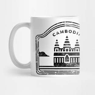 Cambodia - Black print Mug